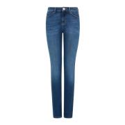 Hoge Taille Skinny Jeans Emporio Armani , Blue , Dames