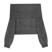 Sweater Adiegz Gestuz , Gray , Dames