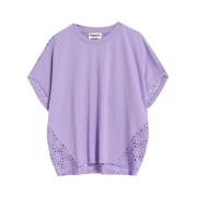 Kanten Rug T-shirt Essentiel Antwerp , Purple , Dames