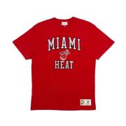 NBA Legendarische Vintage Logo T-shirt Mitchell & Ness , Red , Heren