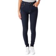 Hoge Taille Skinny Jeans Levi's , Blue , Dames