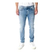 Slim Fit Tapered Jeans Pepe Jeans , Blue , Heren