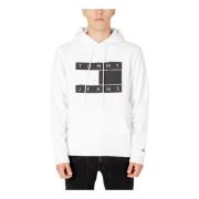 Wit Print Sweatshirt Herfst/Winter Tommy Hilfiger , White , Heren