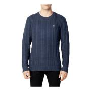 Blauwe Gebreide Heren Herfst/Winter Tommy Hilfiger , Blue , Heren