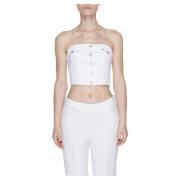 Witte Geknoopte Dames Top Tommy Hilfiger , White , Dames