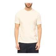 Geborduurd zijlogo T-shirt Armani Exchange , Beige , Heren