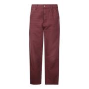 Rechte broek met zakken Carhartt Wip , Red , Heren