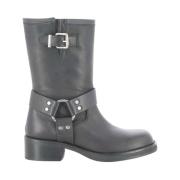 Zwarte enkellaarsjes Alpe , Black , Dames