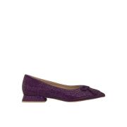 Glitter Strik Ballerina Flats Alma EN Pena , Purple , Dames