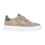 Leren Sneakers met Glanzende Details Alma EN Pena , Multicolor , Dames