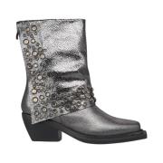 Studded Pleat Bootie Alma EN Pena , Gray , Dames