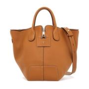 Leren Swing Tas voor Vrouwen Tod's , Brown , Dames