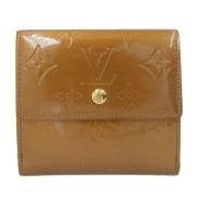 Pre-owned Leather wallets Louis Vuitton Vintage , Yellow , Dames