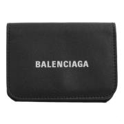 Pre-owned Leather wallets Balenciaga Vintage , Black , Dames