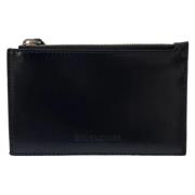 Pre-owned Leather wallets Balenciaga Vintage , Black , Heren