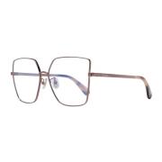 Stijlvolle Metalen Optische Monturen met Blauw Filter Max Mara , Brown...