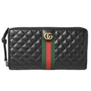 Pre-owned Leather wallets Gucci Vintage , Black , Heren