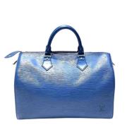 Pre-owned Leather louis-vuitton-bags Louis Vuitton Vintage , Blue , Da...