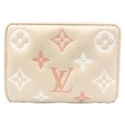 Pre-owned Leather wallets Louis Vuitton Vintage , Beige , Dames