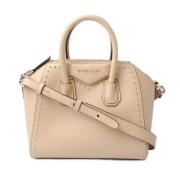 Pre-owned Leather handbags Givenchy Pre-owned , Beige , Dames