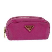 Pre-owned Canvas pouches Prada Vintage , Pink , Dames