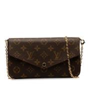 Pre-owned Canvas louis-vuitton-bags Louis Vuitton Vintage , Brown , Da...