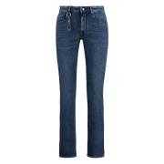 Slim Fit Jeans met Logo Charm Paul & Shark , Blue , Heren