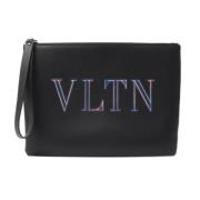 Pre-owned Fabric clutches Valentino Vintage , Black , Heren