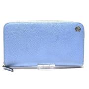 Pre-owned Leather wallets Gucci Vintage , Blue , Dames