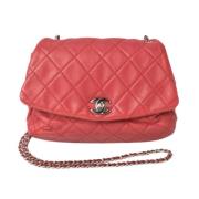 Pre-owned Leather chanel-bags Chanel Vintage , Red , Dames