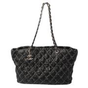 Pre-owned Canvas chanel-bags Chanel Vintage , Black , Dames