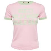 Pre-owned Cotton tops Gucci Vintage , Pink , Dames