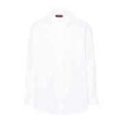 Witte Katoenen Poplin Overhemd Gucci , White , Heren