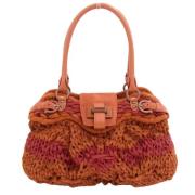 Pre-owned Canvas handbags Salvatore Ferragamo Pre-owned , Orange , Dam...