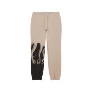 Heren Side Sweatpants Octopus , Beige , Heren