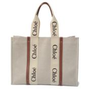 Pre-owned Canvas handbags Chloé Pre-owned , White , Dames