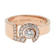 Pre-owned Rose Gold rings Chanel Vintage , Yellow , Dames