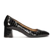 Gestempelde lakleren pumps Kazar , Black , Dames