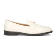 Gestikte lakleren loafers Kazar , Beige , Dames