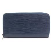 Pre-owned Canvas wallets Louis Vuitton Vintage , Blue , Dames