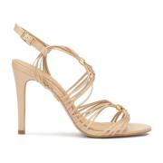 Elegante beige sandalen op een slanke stilettohak Kazar , Beige , Dame...