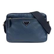 Pre-owned Leather prada-bags Prada Vintage , Blue , Dames