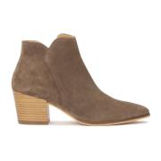 Lage cowboy laarzen in suède Kazar , Beige , Dames