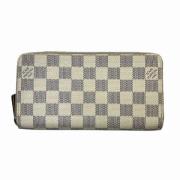 Pre-owned Canvas wallets Louis Vuitton Vintage , White , Dames