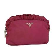 Pre-owned Nylon pouches Prada Vintage , Pink , Dames