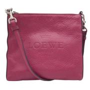 Pre-owned Leather shoulder-bags Loewe Pre-owned , Pink , Dames