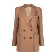 Dubbelrijige blazer in kameel Blazé Milano , Brown , Dames