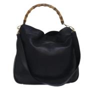 Pre-owned Leather gucci-bags Gucci Vintage , Black , Dames