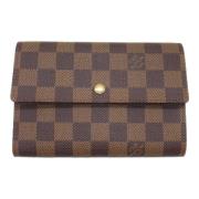 Pre-owned Canvas wallets Louis Vuitton Vintage , Brown , Dames