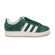 Groene Sneakers met Leren Voering Adidas , Green , Heren